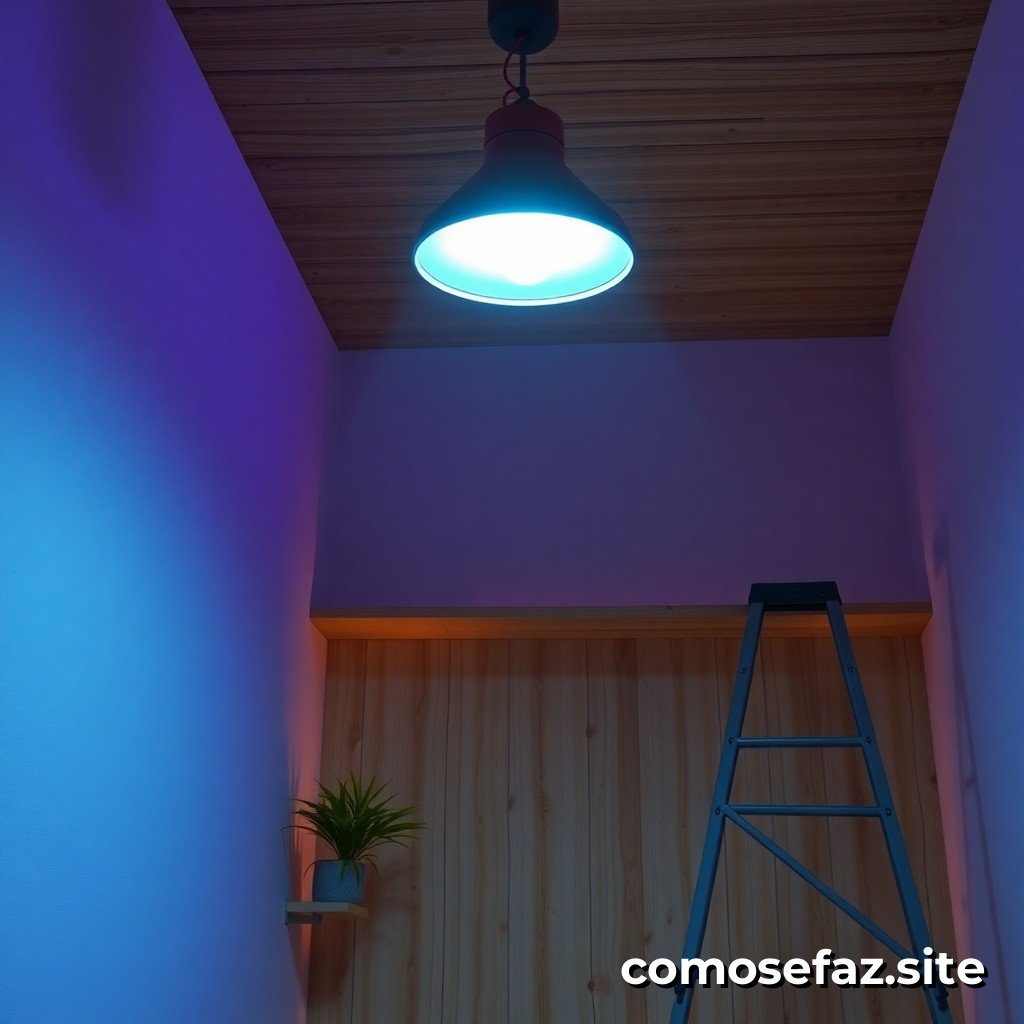 Instalando um sistema de iluminação eficiente com lâmpadas LED em minha casa