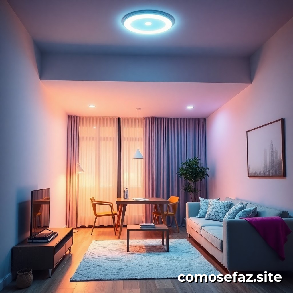 Instalando um sistema de iluminação eficiente com LED e controle de intensidade em sua casa