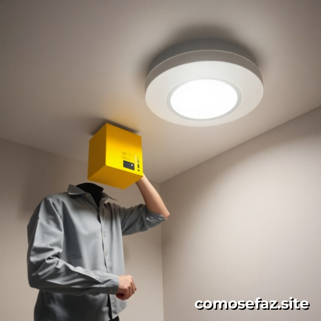 Instalando um Sistema de Iluminação Eficiente com LED e Controle de Movimento para Reduzir o Consumo de Energia