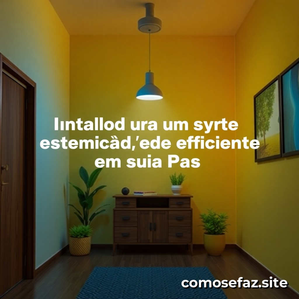 Instalando um Sistema de Iluminação Eficiente em sua Casa: Um Guia Passo a Passo