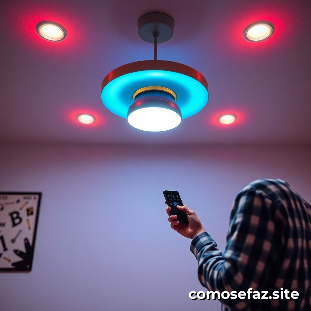 Instalando um sistema de iluminação inteligente com controle de voz