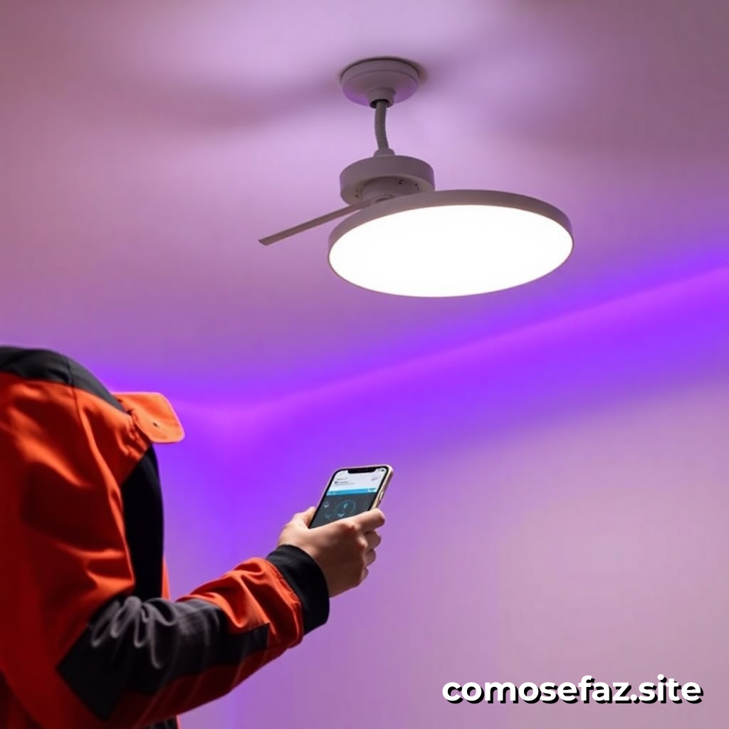 Instalando um Sistema de Iluminação Inteligente com Controle por Aplicativo