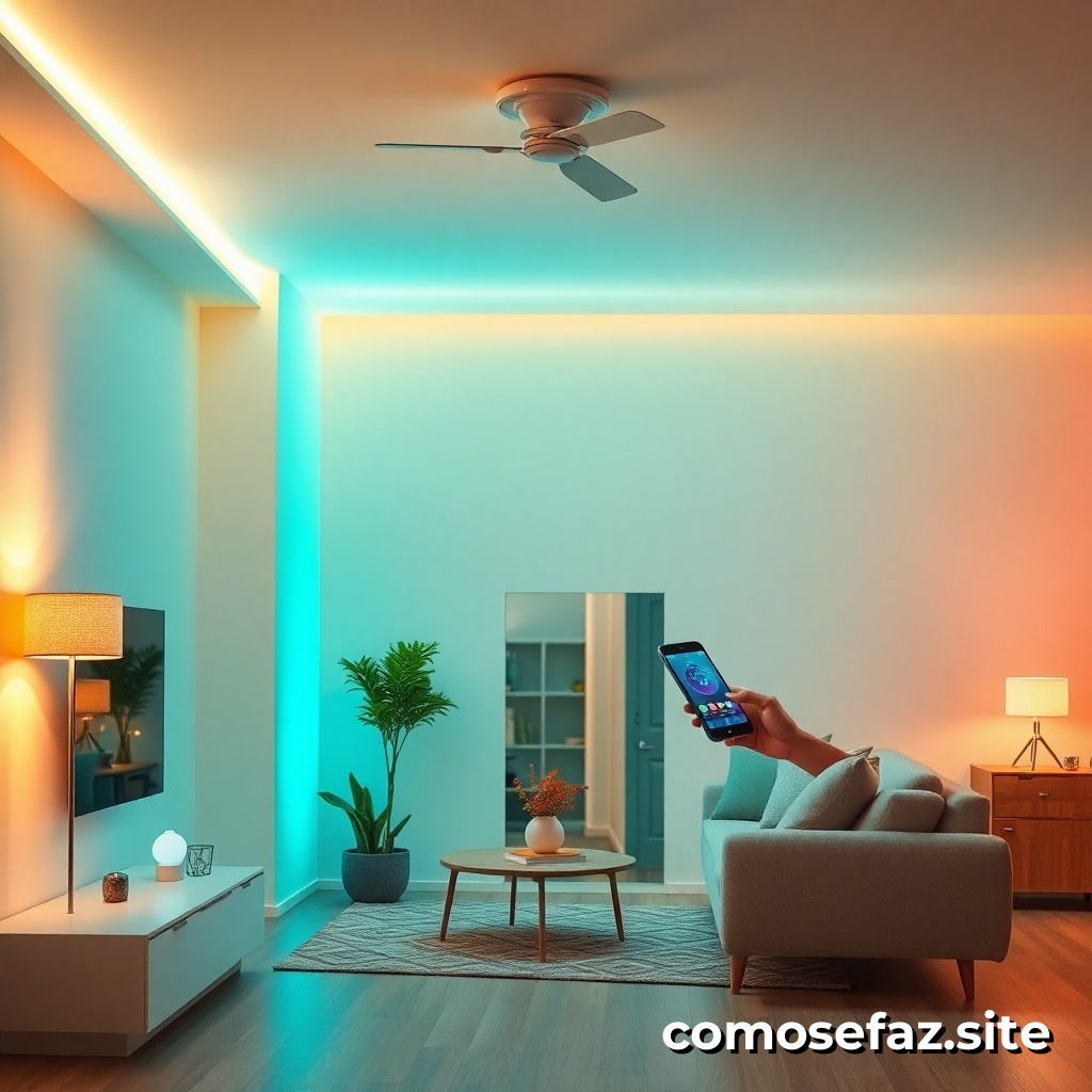 Instalando um sistema de iluminação inteligente com controle por aplicativo em sua casa