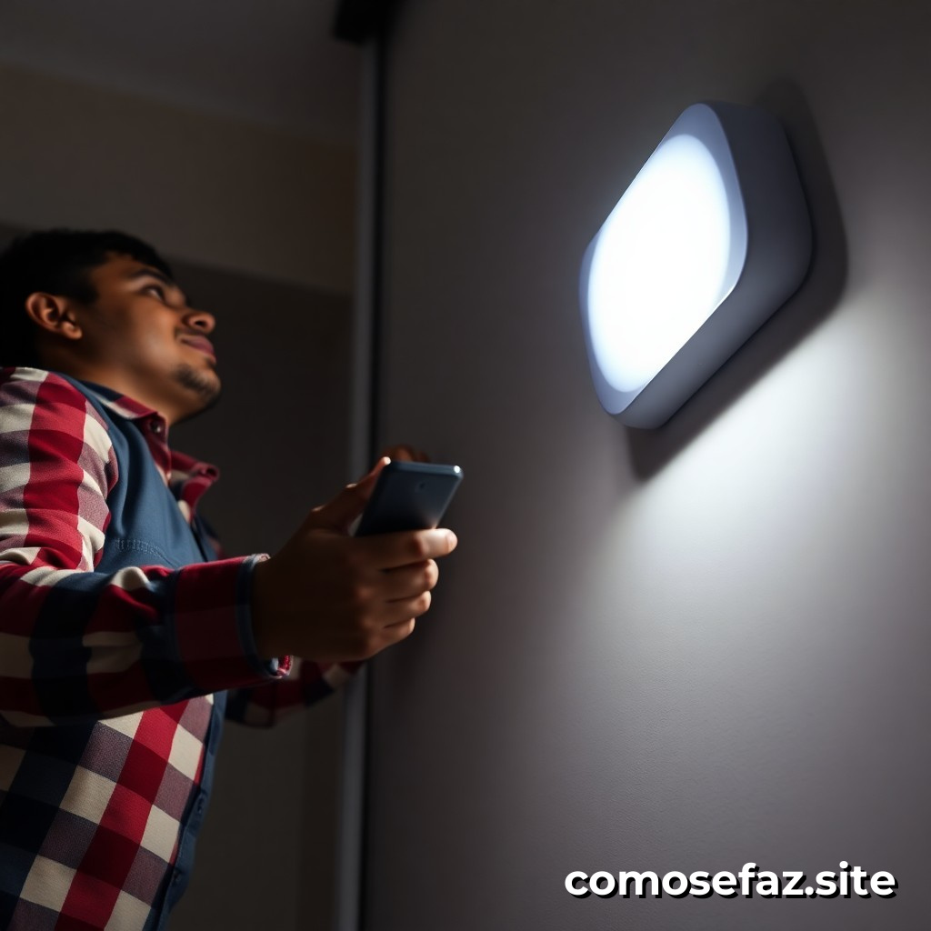 Instalando um Sistema de Iluminação Inteligente com Controle Remoto e Sensor de Movimento
