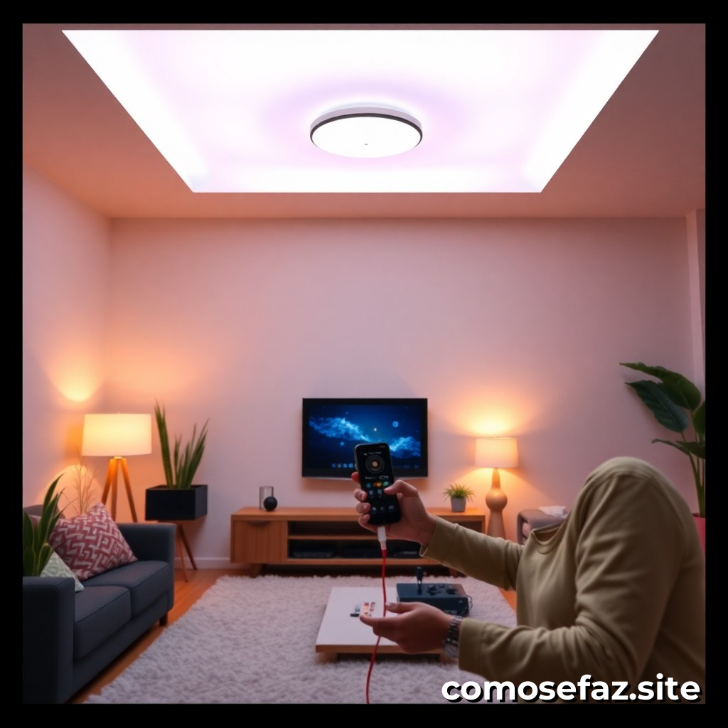 Instalando um sistema de iluminação inteligente com controles de voz