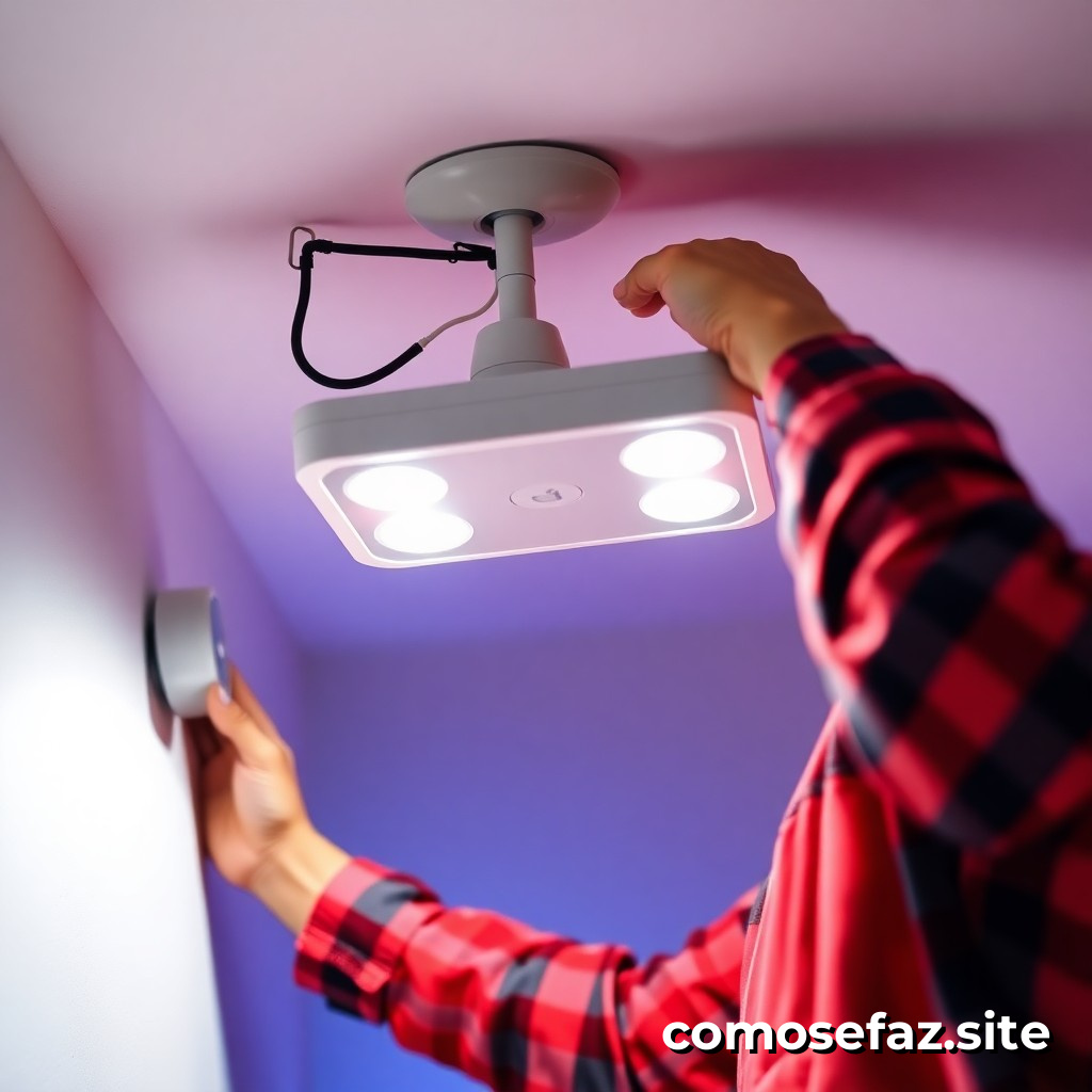 Instalando um Sistema de Iluminação Inteligente com Sensores de Movimento