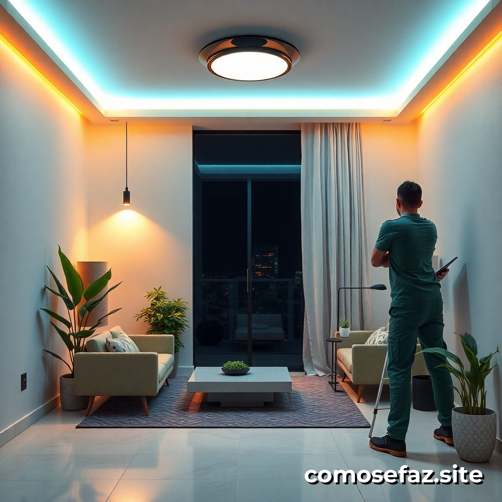 Instalando um sistema de iluminação inteligente em uma casa com orçamento limitado