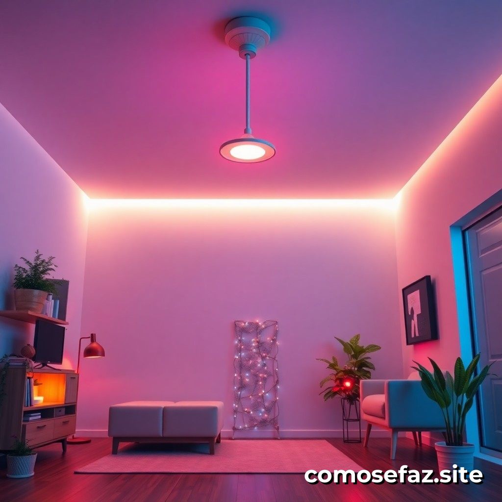 Instalando um sistema de iluminação LED economica em sua casa