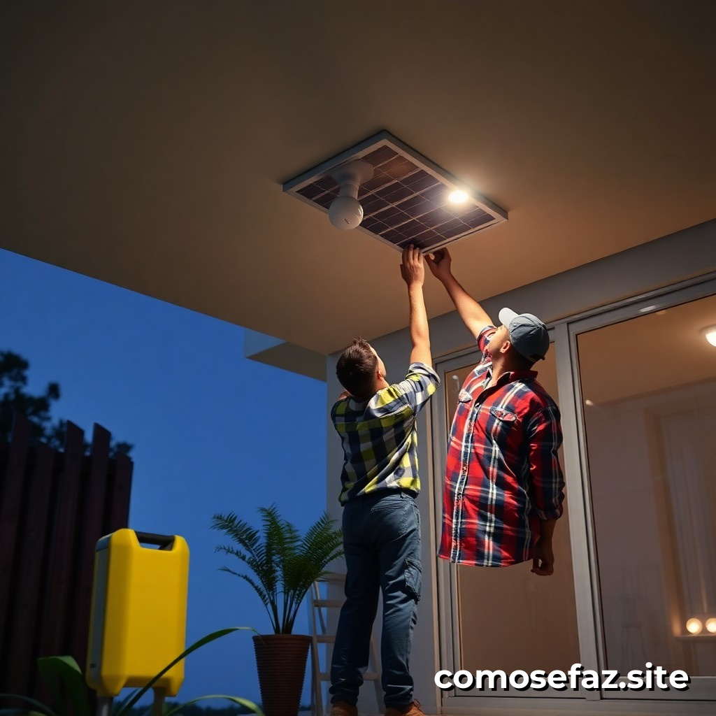 Instalando um Sistema de Iluminação Solar em Casa