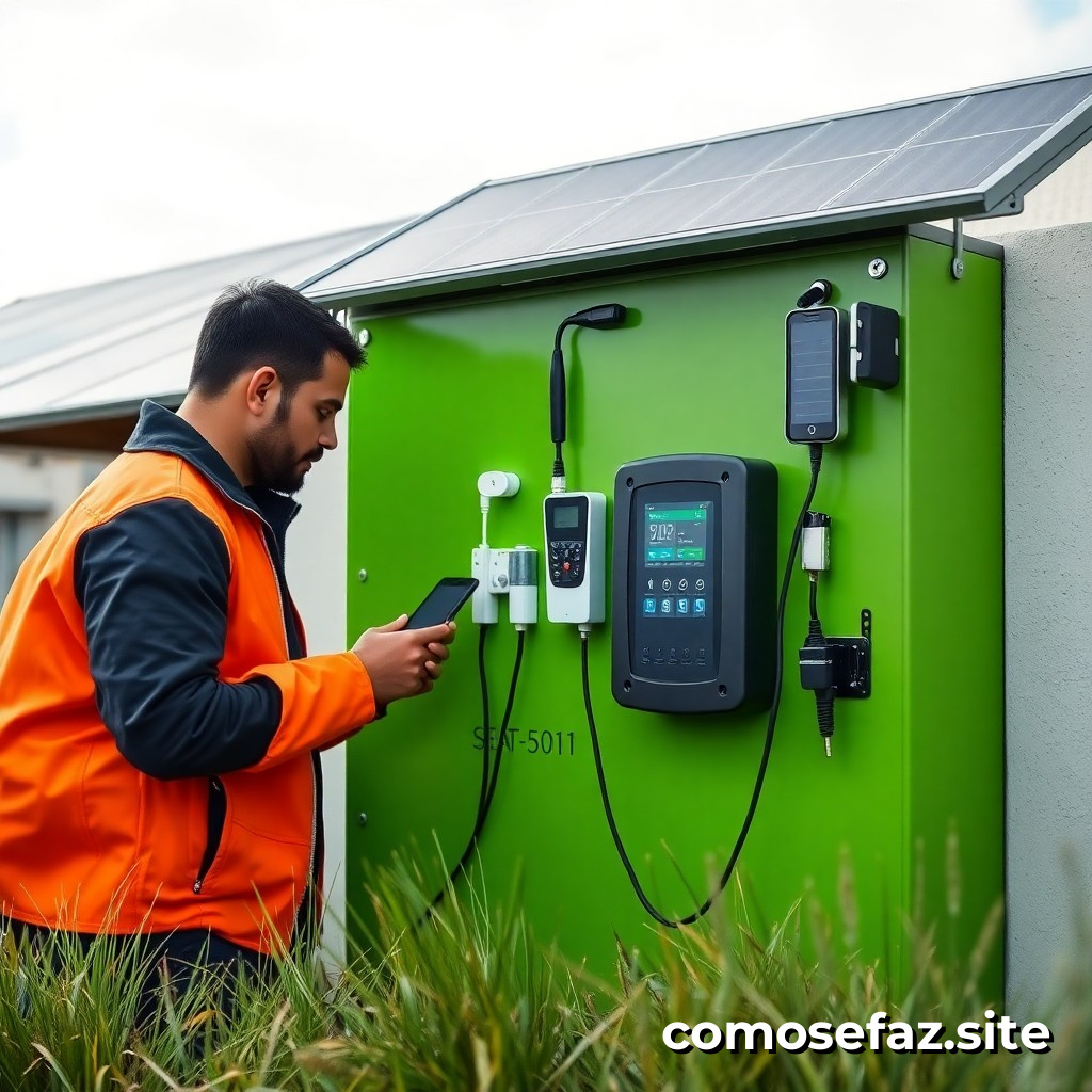 Instalando un sistema de carga de baterías para dispositivos móviles con energía solar portátil