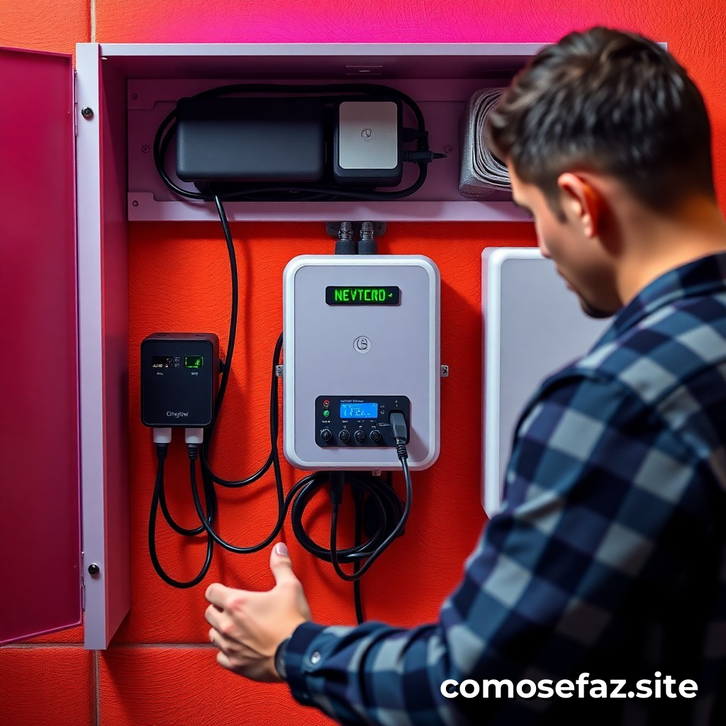 Instalando un sistema de carga de baterías recargables para dispositivos electrónicos