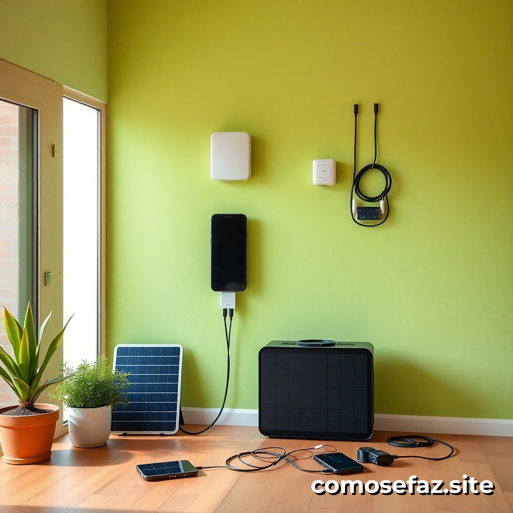 Instalando un sistema de cargador de baterías solares para dispositivos móviles en tu hogar