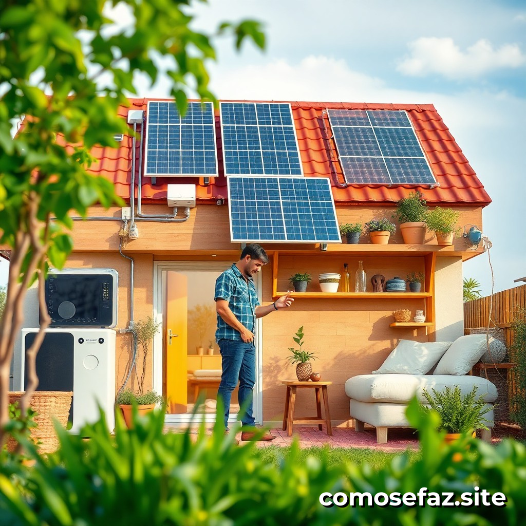 Instalando un sistema de energía renovable en mi hogar para reducir mi huella de carbono