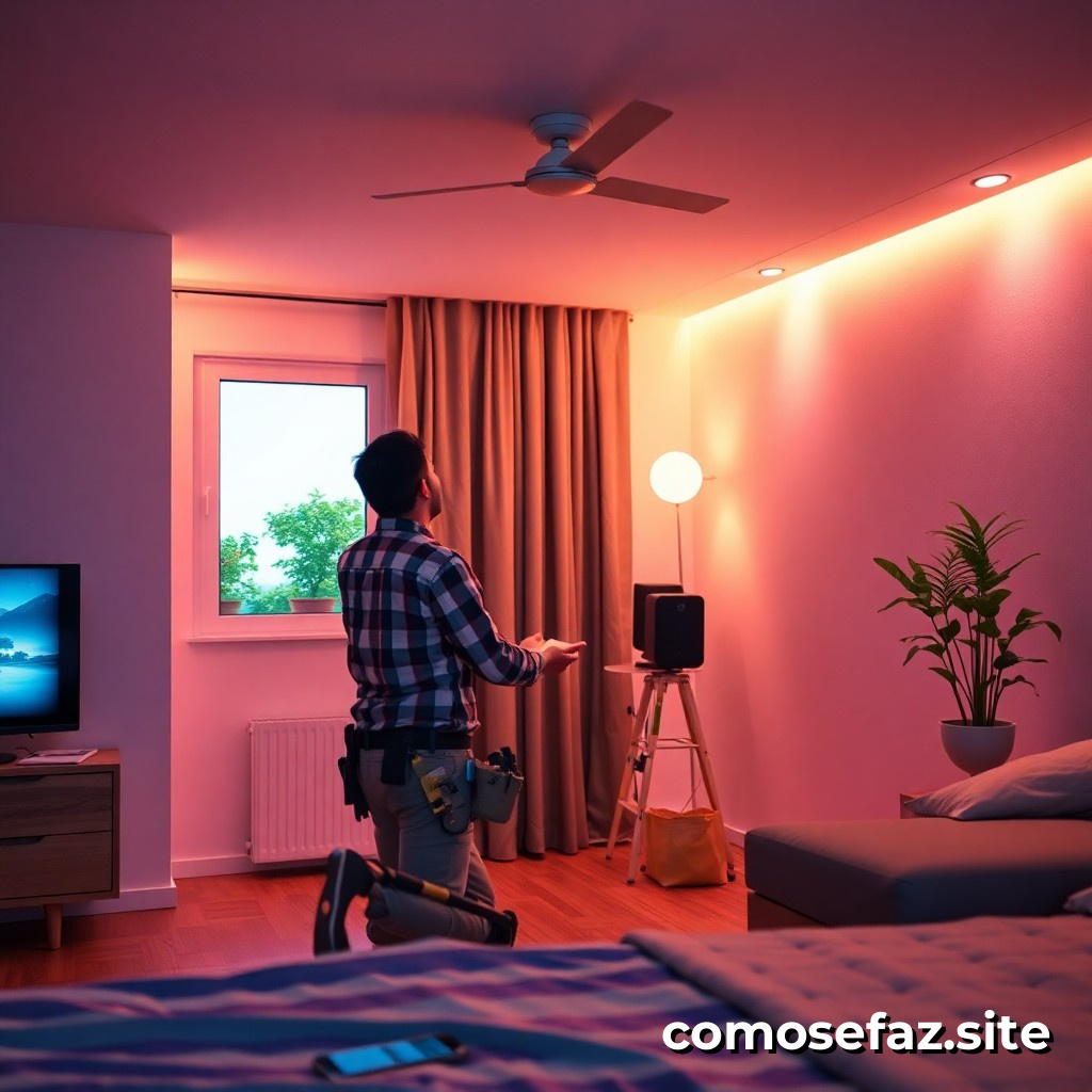 Instalando un sistema de iluminación automatizada en mi habitación