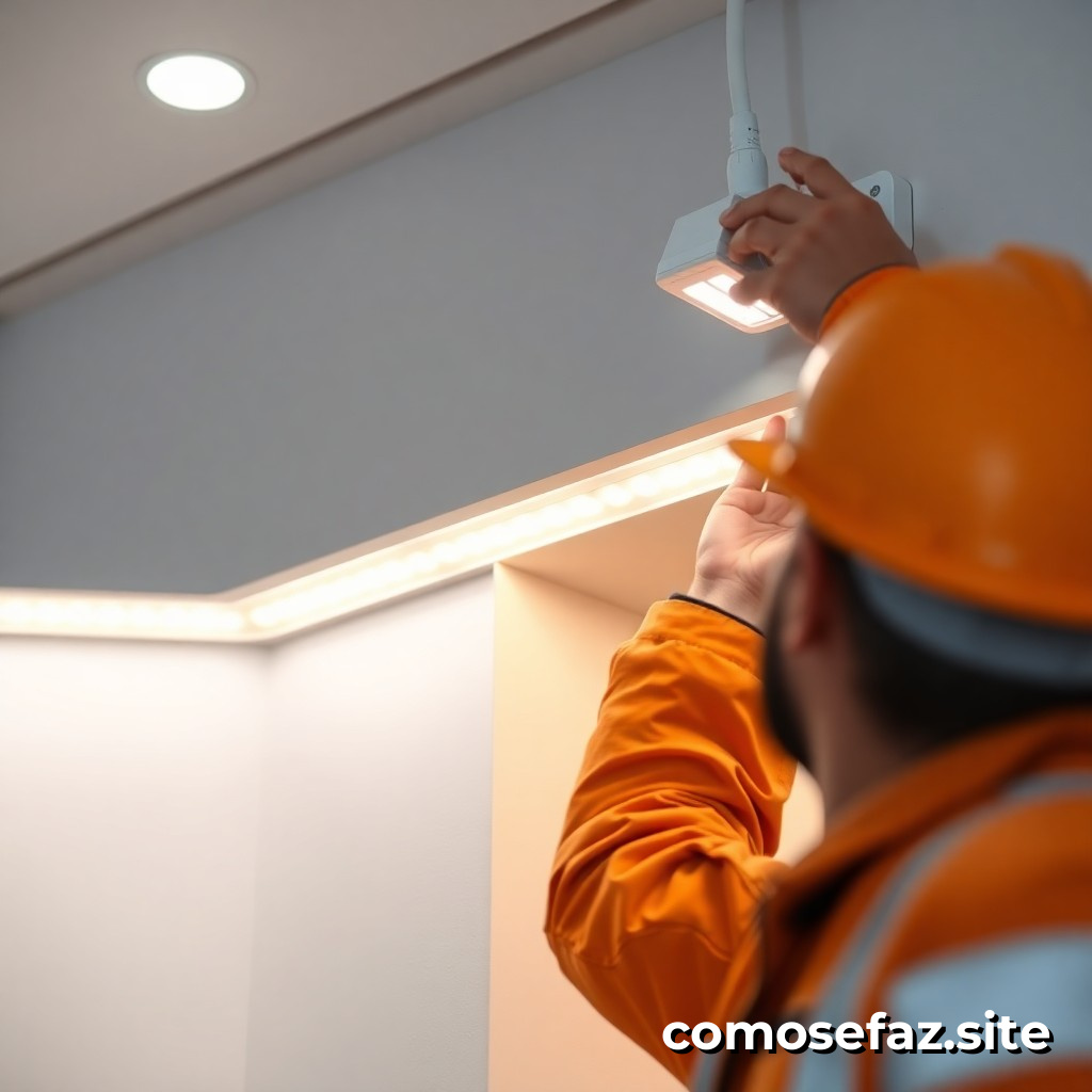 Instalando un sistema de iluminación eficiente con LED y sensores de movimiento