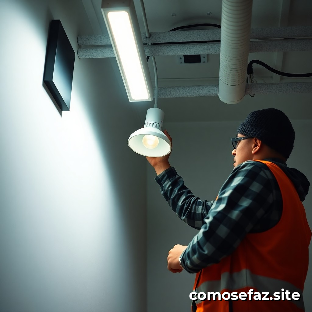 Instalando un sistema de iluminación eficiente con luces LED y control de intensidad