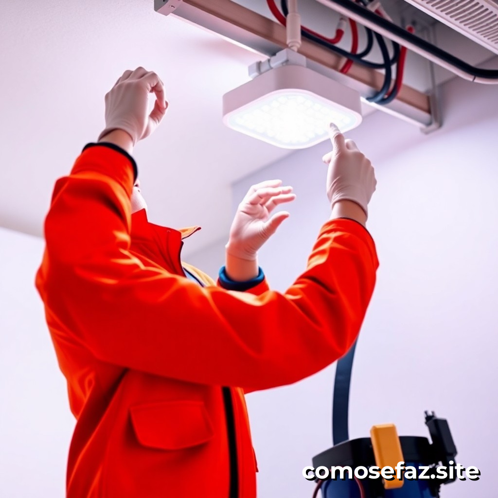 Instalando un sistema de iluminación eficiente con tecnología LED