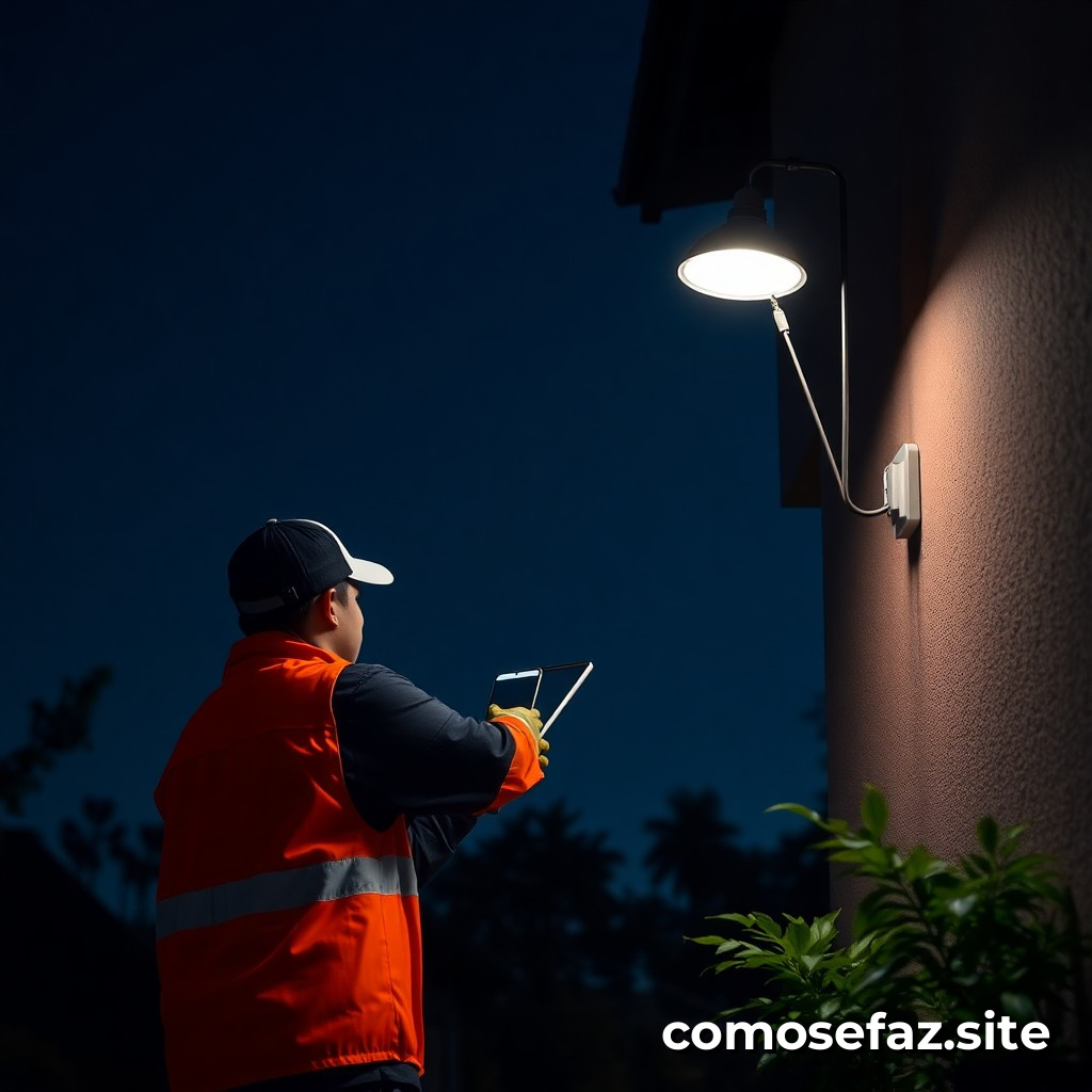 Instalando un sistema de iluminación solar para reducir la factura de electricidad