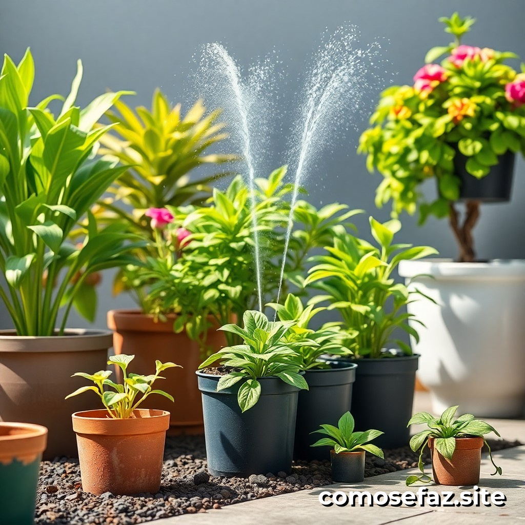 Montando um sistema de irrigação eficiente para plantas em casa