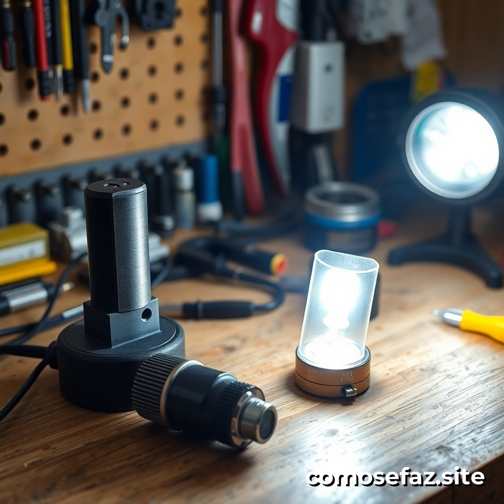 O que fazer se a lâmpada LED não acender