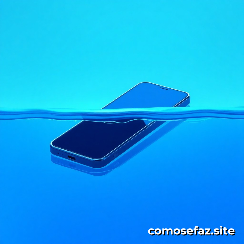 O que fazer se o celular cair na água