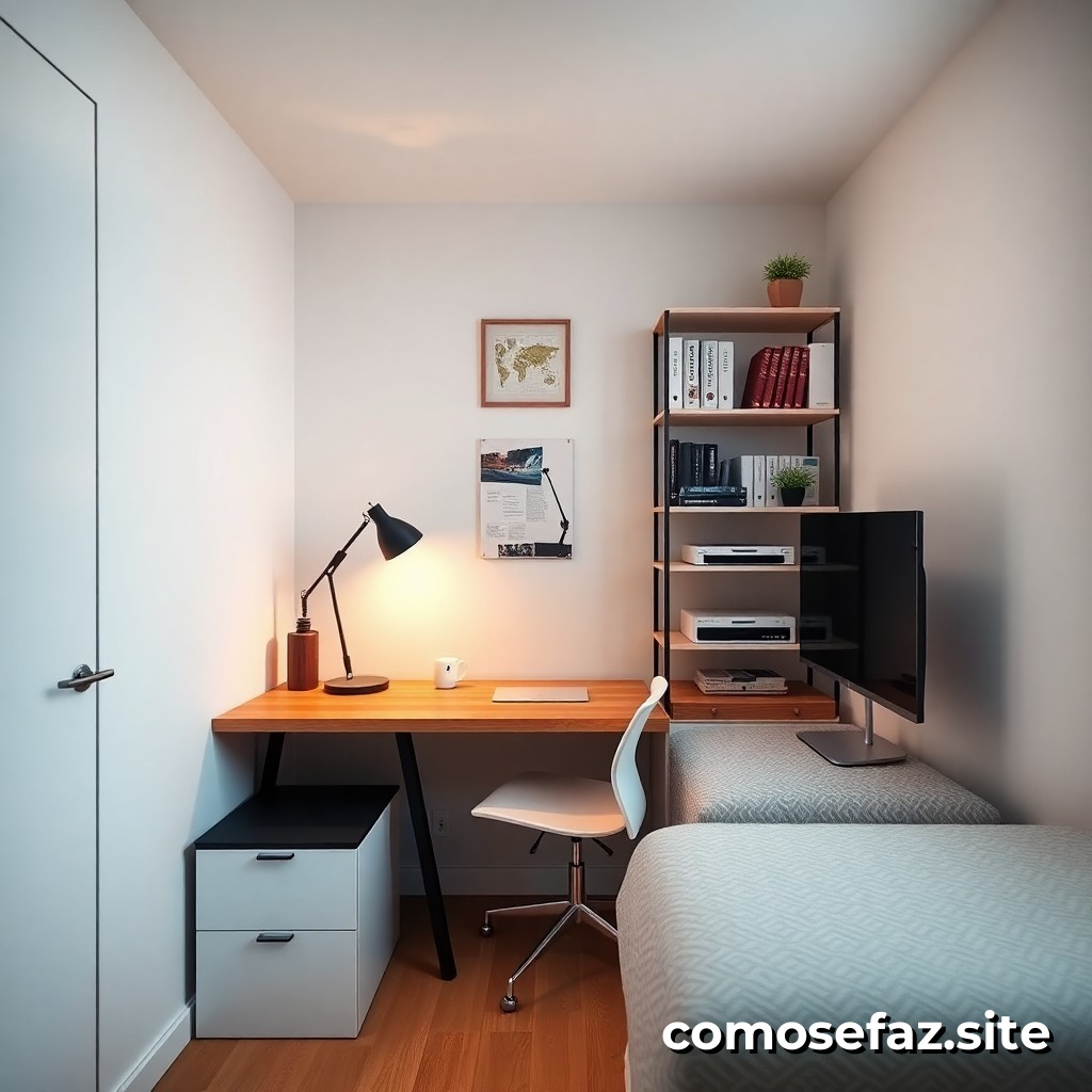 Organización de un espacio de trabajo eficiente en un apartamento pequeño