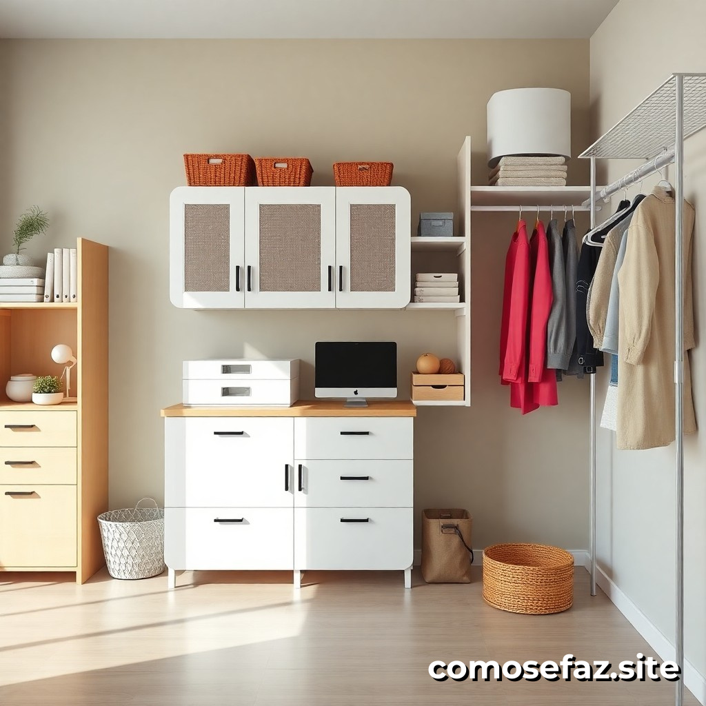 Organización de un sistema de armazenamiento eficiente en tu hogar