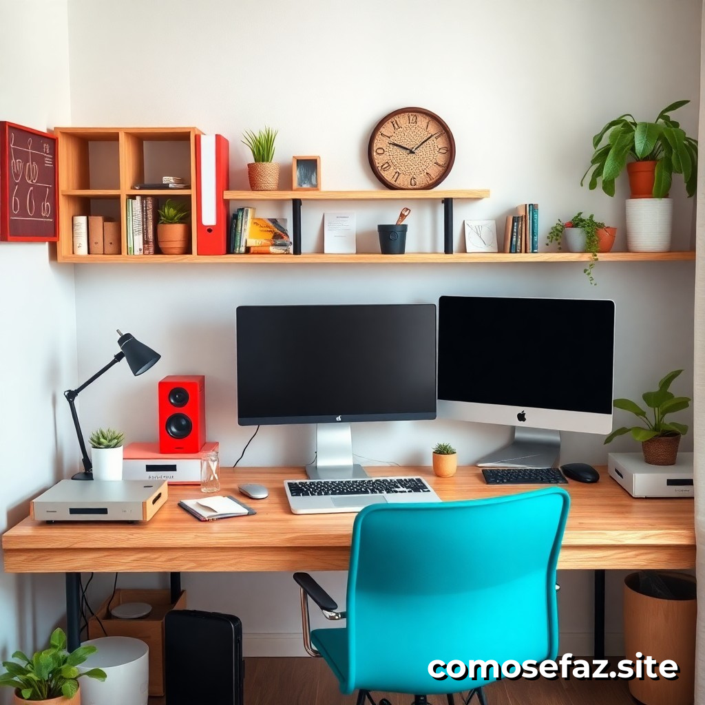 Organizando meu espaço de trabalho em casa para maior produtividade