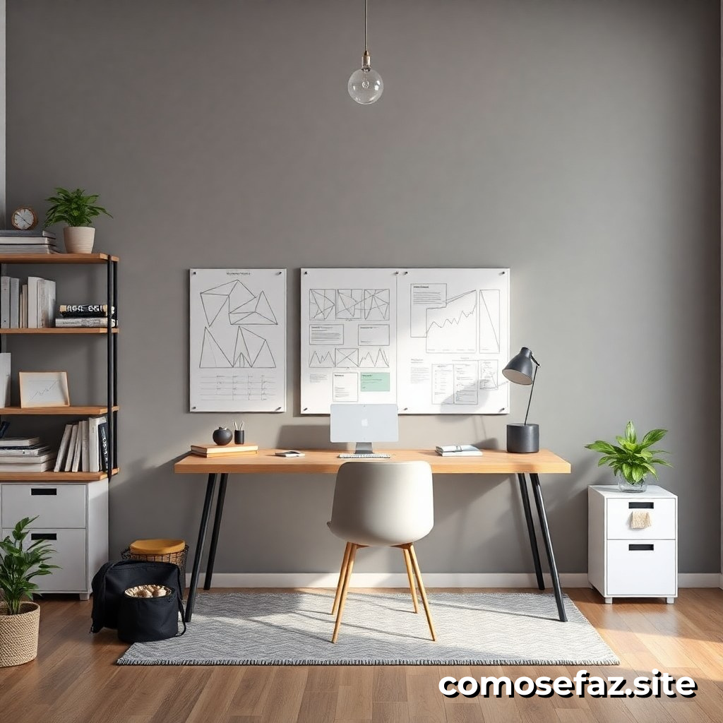 Organizando o Seu Espaço de Trabalho em Casa: Dicas e Truques para uma Área de Trabalho Produtiva