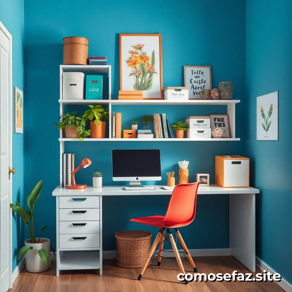 Organizando um escritório em casa com materiais reciclados e sustentáveis