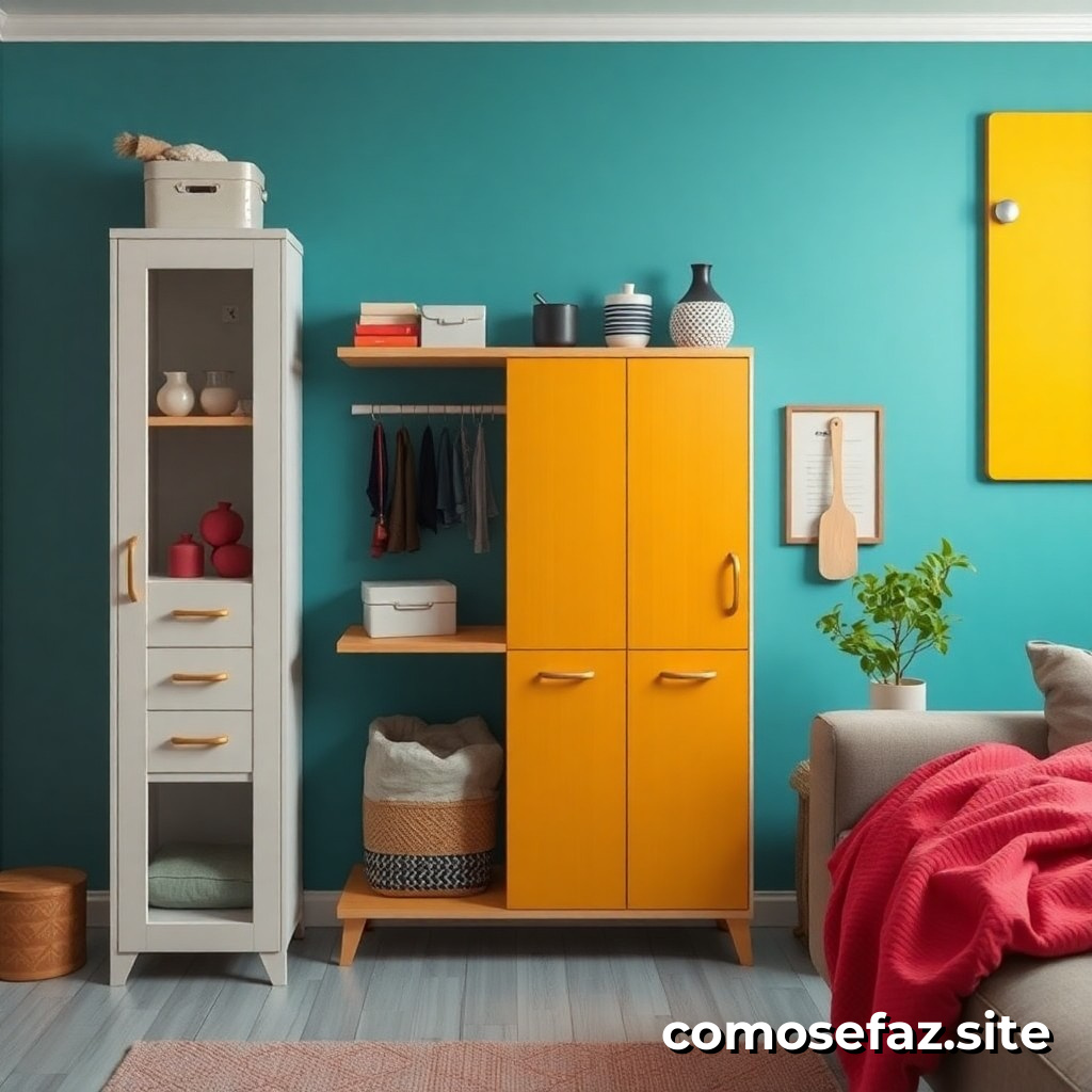 Organizando um espaço de armazenamento eficiente para pequenos objetos em minha casa