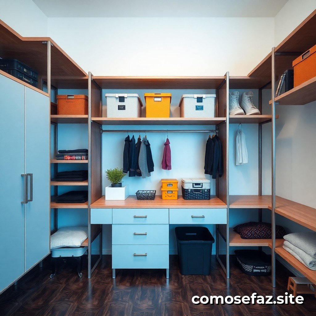 Organizando um espaço de armazenamento eficiente para reduzir o desperdício e ahorrar espaço