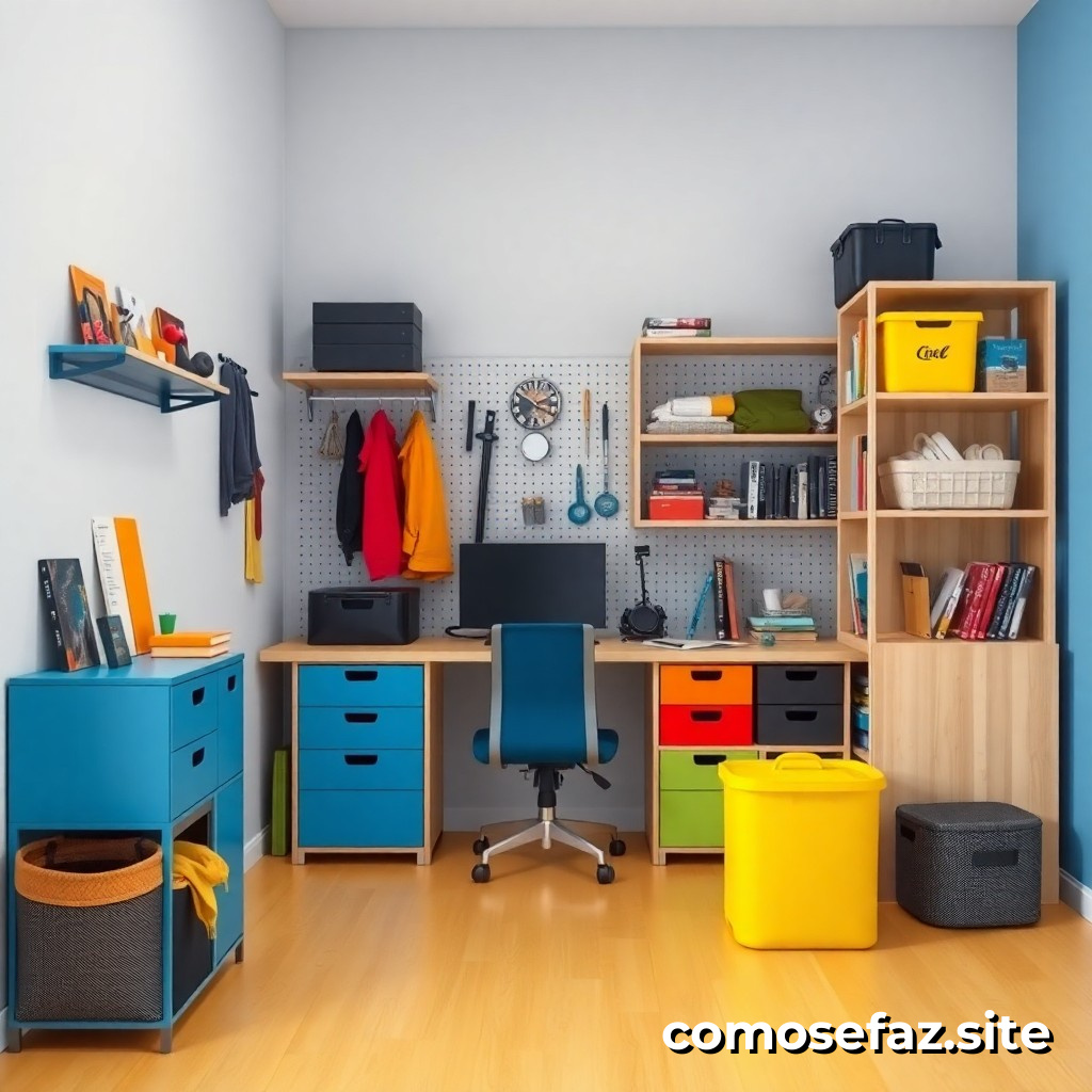 Organizando um espaço de armazenamento para coleções e hobbies