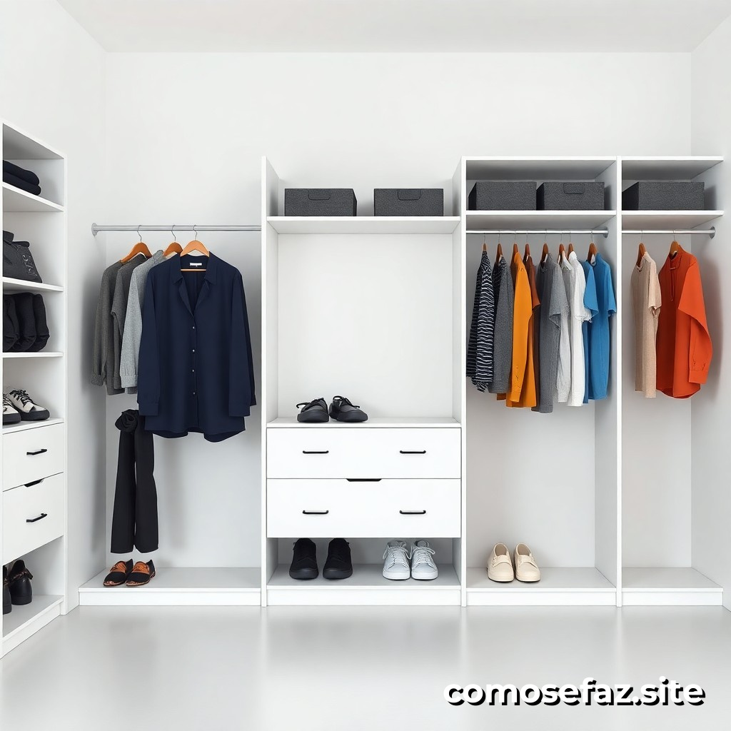 Organizando um Espaço de Guarda-roupa Minimalista para Iniciantes