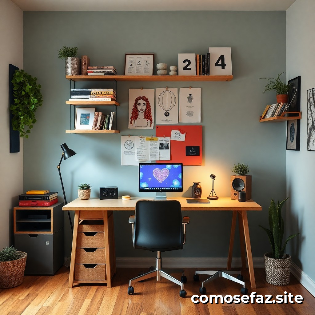 Organizando um Espaço de Trabalho Criativo e Produtivo em Casa