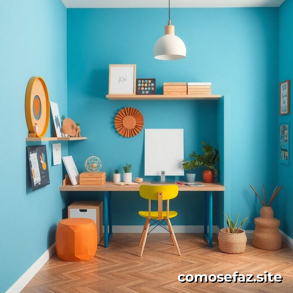 Organizando um espaço de trabalho criativo para projetos de arte e manualidades