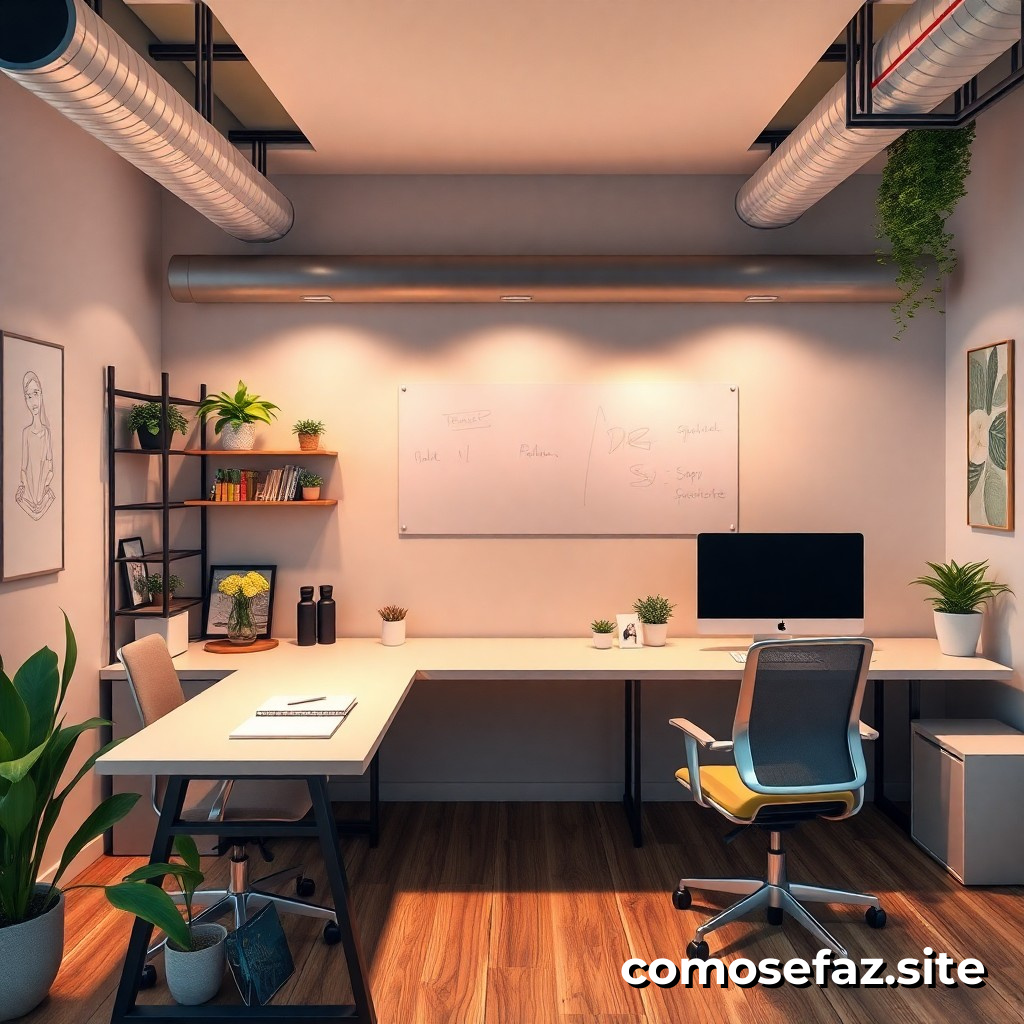 Organizando um Espaço de Trabalho Eficiente e Criativo para Freelancers e Empreendedores