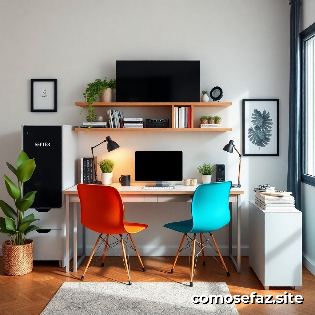 Organizando um Espaço de Trabalho Eficiente e Inspirador em Casa