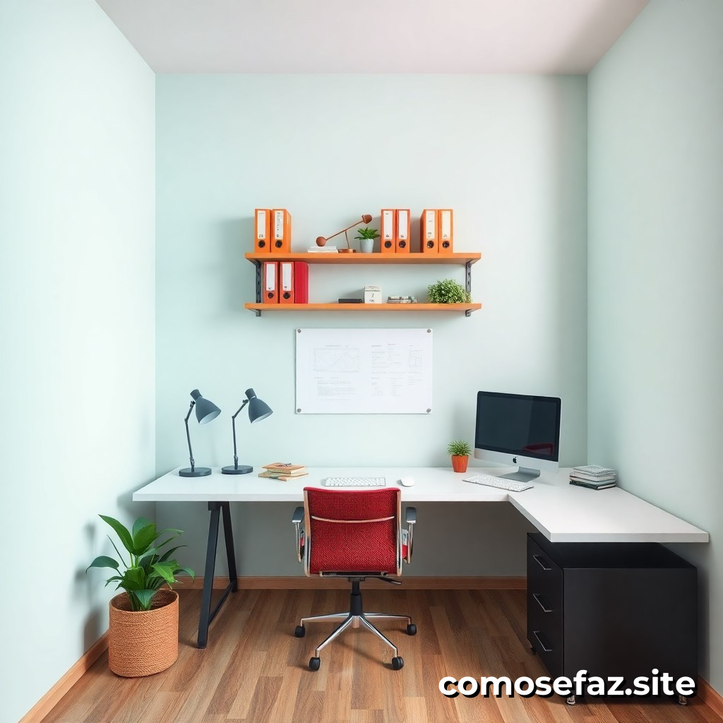 Organizando um espaço de trabalho eficiente e minimalista para aumentar a produtividade