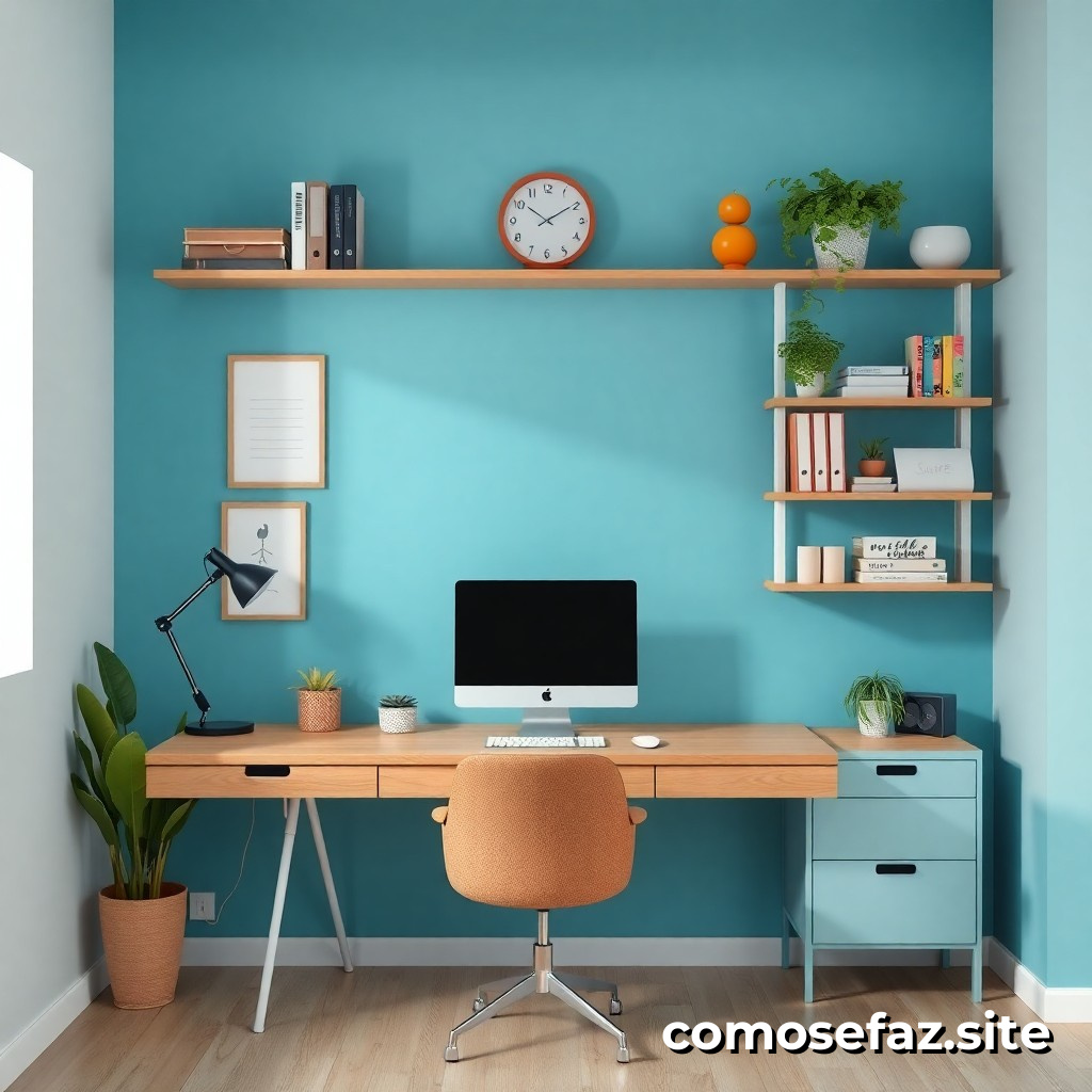 Organizando um Espaço de Trabalho Eficiente e Sustentável em Casa