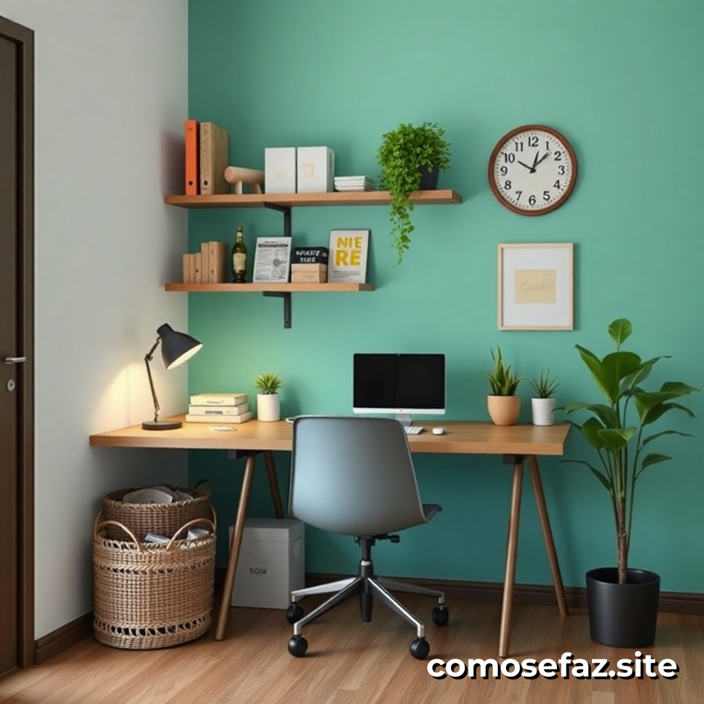 Organizando um Espaço de Trabalho Eficiente em Sua Casa com Materiais Reciclados