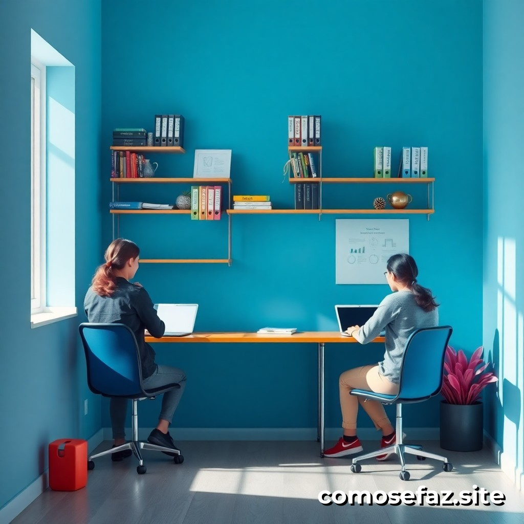 Organizando um espaço de trabalho eficiente para estudantes