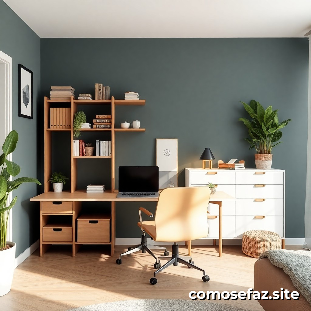 Organizando um Espaço de Trabalho em Casa com Materiais Sustentáveis