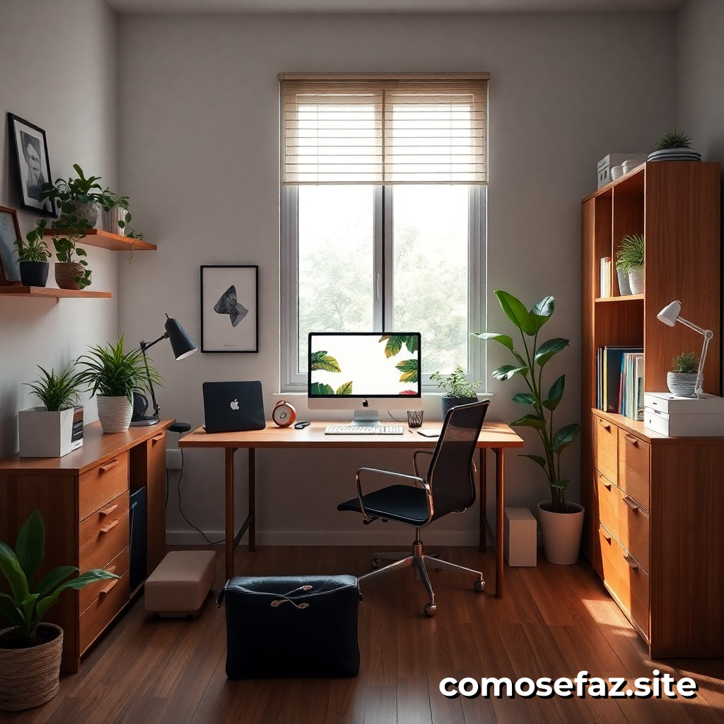 Organizando um espaço de trabalho em casa para aumento da produtividade
