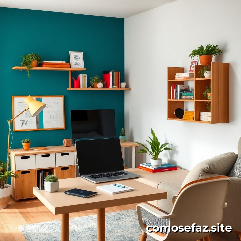 Organizando um espaço de trabalho em casa para estudantes e profissionais