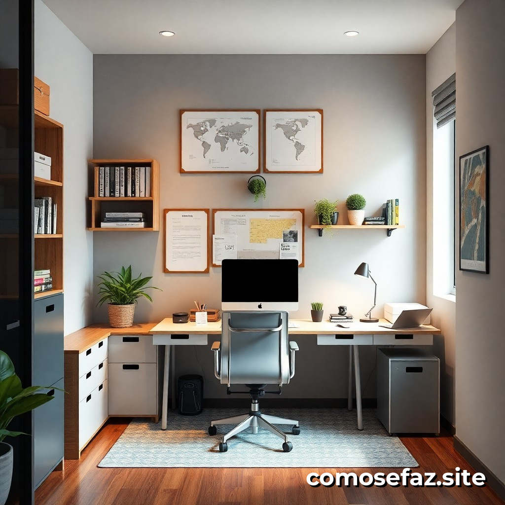 Organizando um Espaço de Trabalho em um Ambiente Pequeno: Dicas e Truques para Maximizar o Espaço