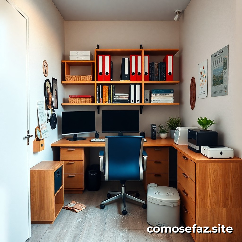 Organizando um Espaço de Trabalho em um Ambiente Pequeno e Desorganizado