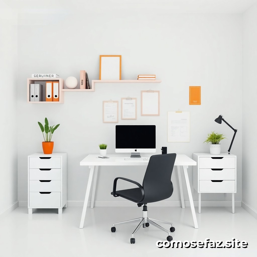 Organizando um espaço de trabalho minimalista e funcional para aumentar a produtividade