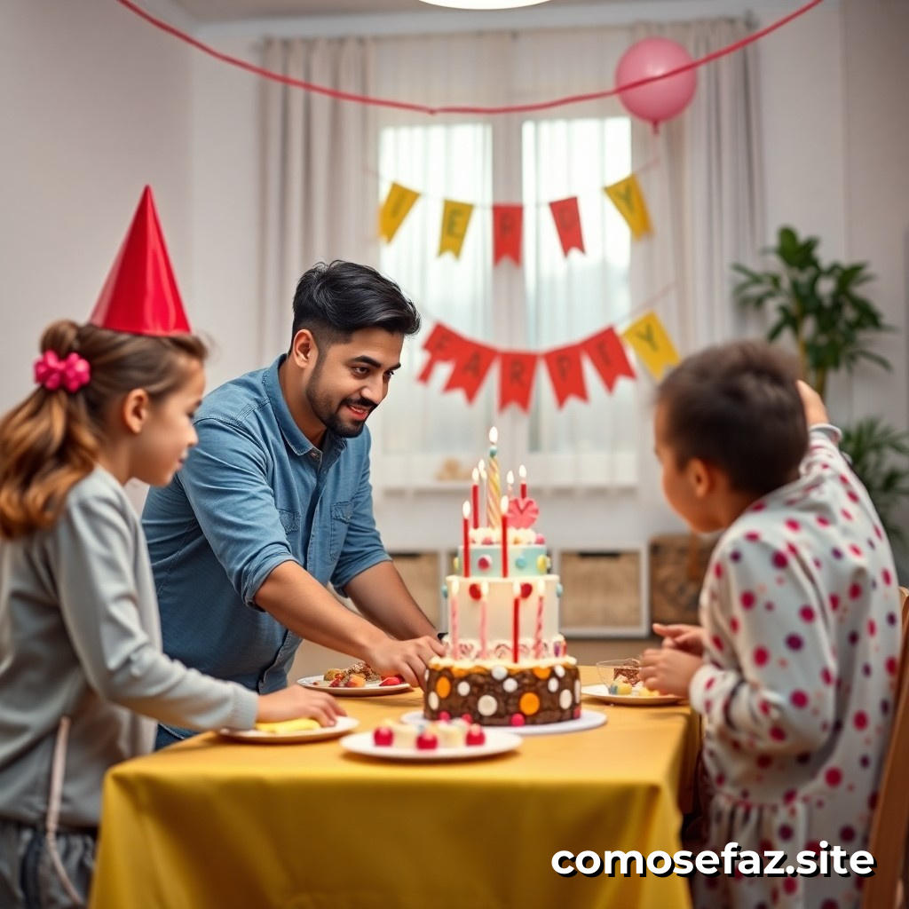 Organizando um evento de aniversário para crianças em casa