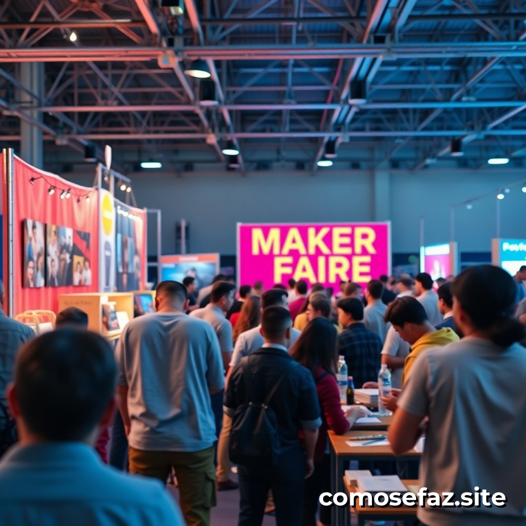 Organizando um evento de maker faire para promover a criatividade e inovação